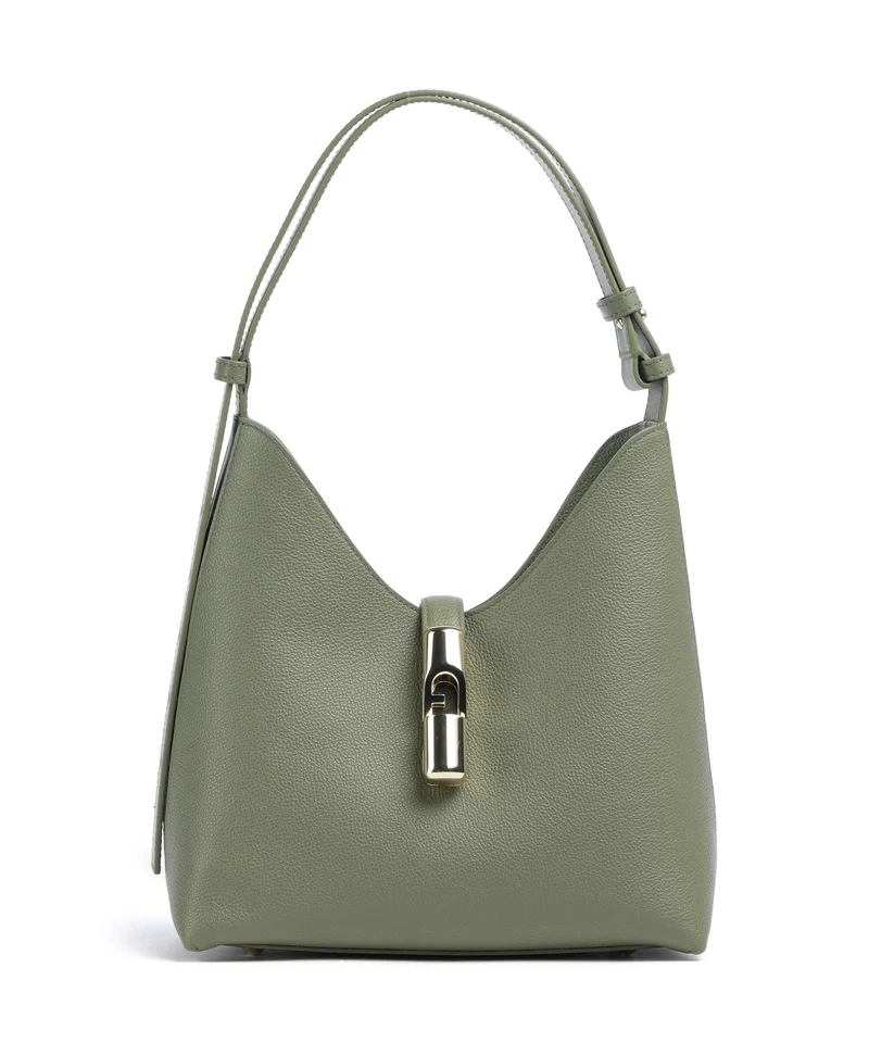 Furla Goccia S Axelremsväska avocado