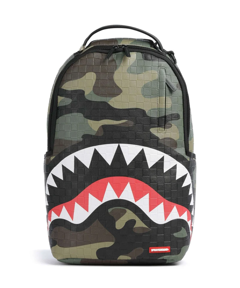 Sprayground Woodland Camo Check Ryggsäck multicolour