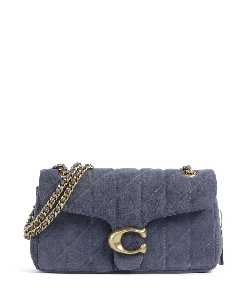Coach Tabby Quilted 26 Axelremsväska light denim