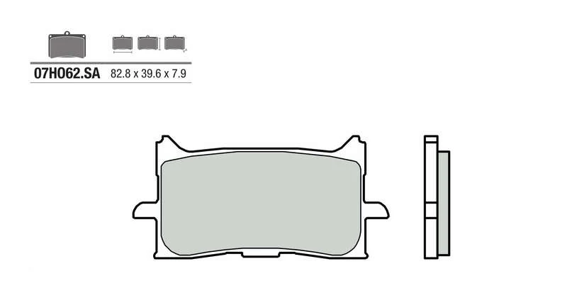BREMBO Street Sintered Metal Brake pads - 07HO62SA 07HO62SA