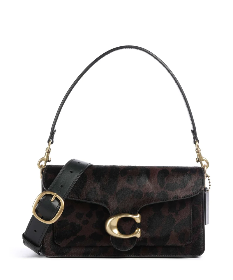 Coach Tabby 26 Axelremsväska dark leopard