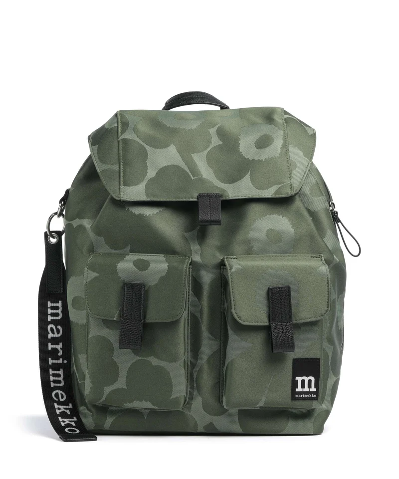 Marimekko Everything Unikko L Ryggsäck green/light green