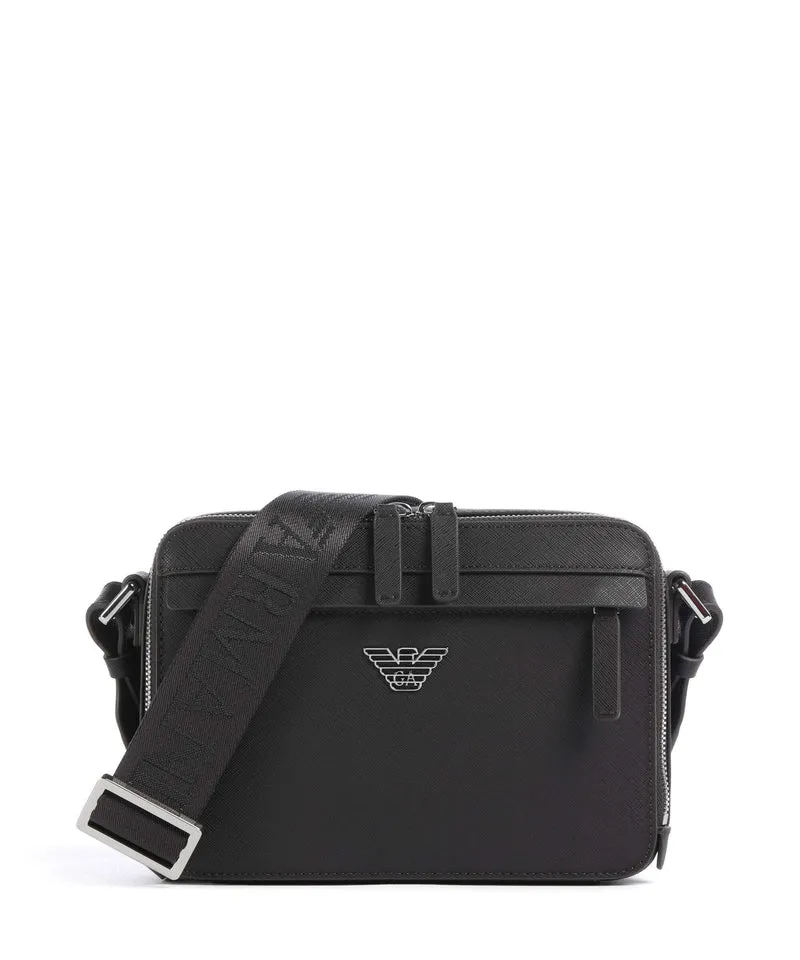 Emporio Armani Business Regenerated Crossover väska ebony