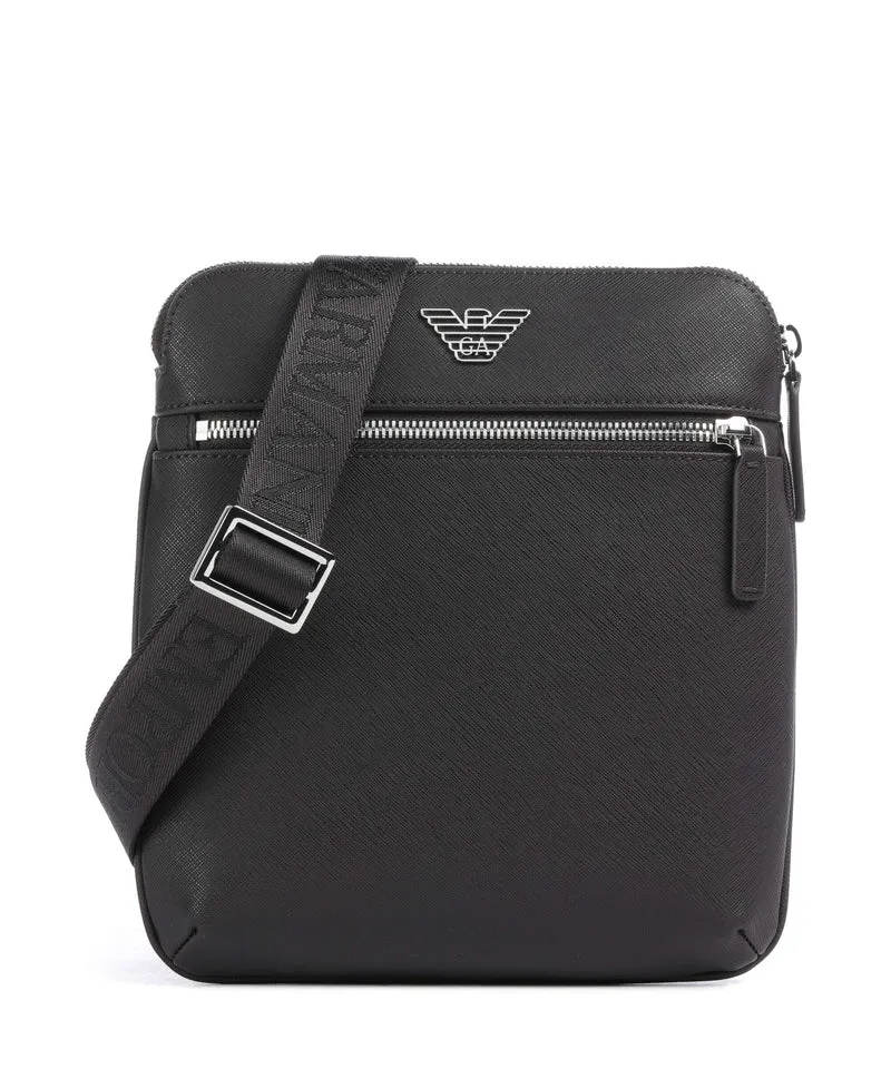 Emporio Armani Business Regenerated Crossover väska ebony