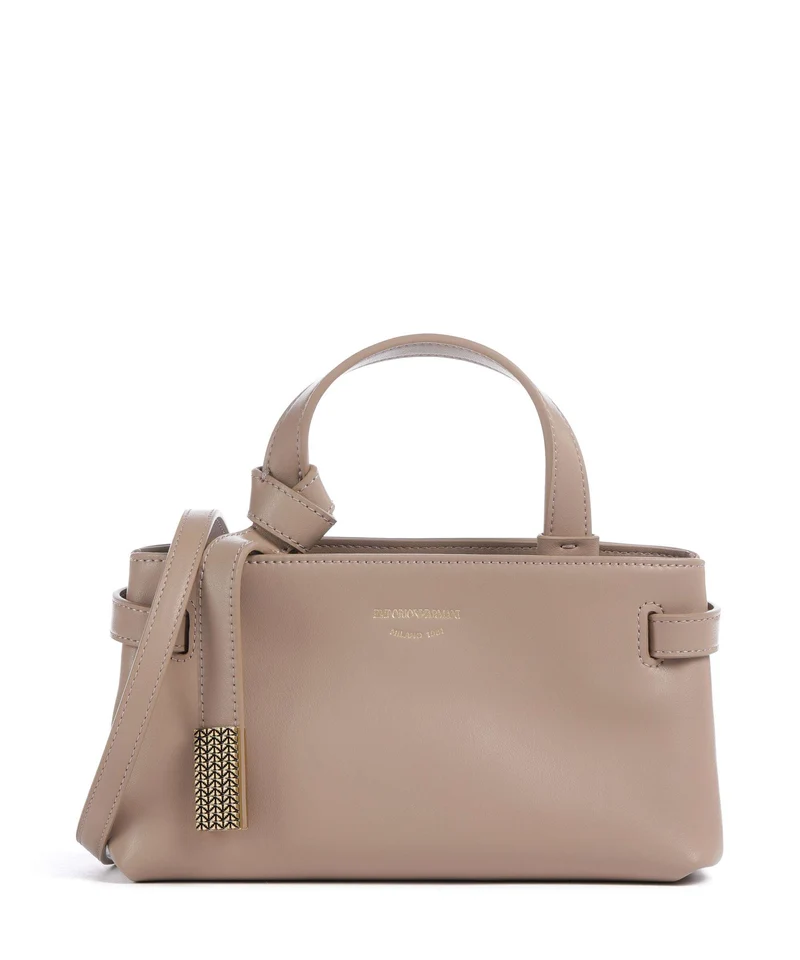 Emporio Armani Nora XS Crossover väska visone