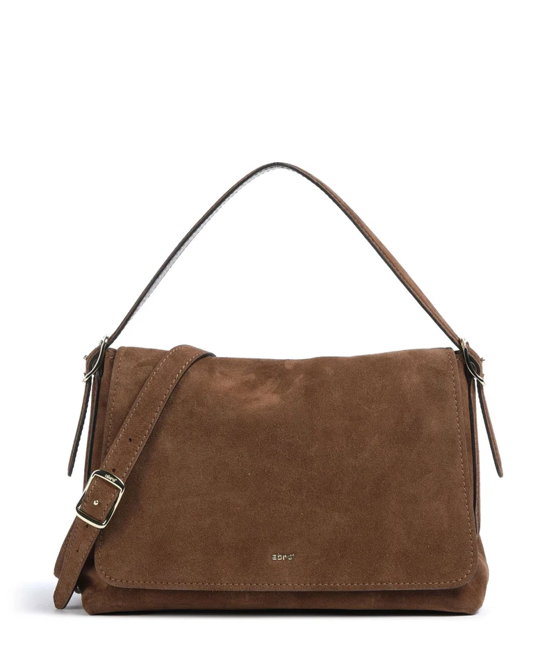 Abro Suede Carina Axelremsväska wood