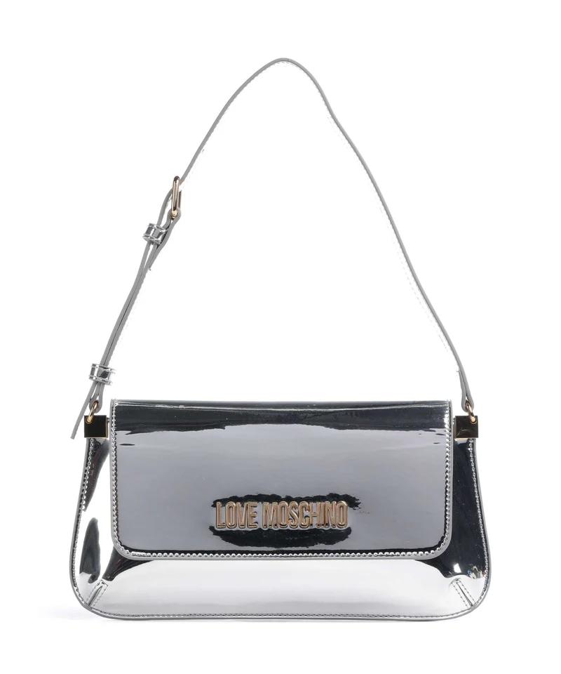 Love Moschino Smart Daily Axelremsväska silver