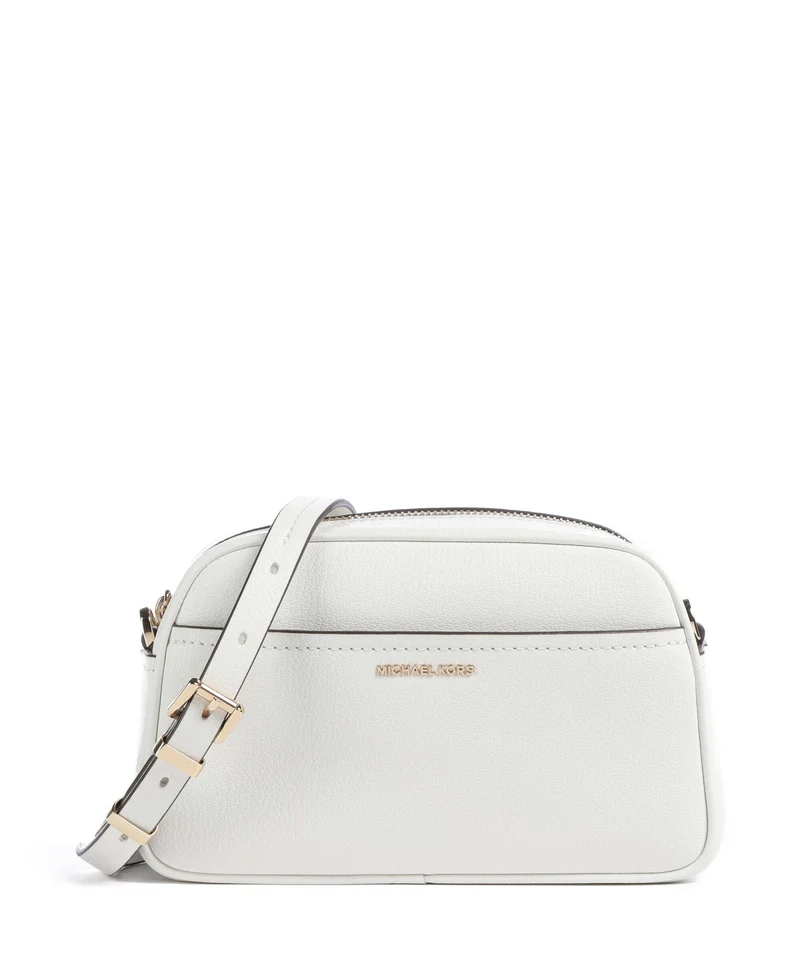 Michael Kors Jet Set Small Crossover väska optic white