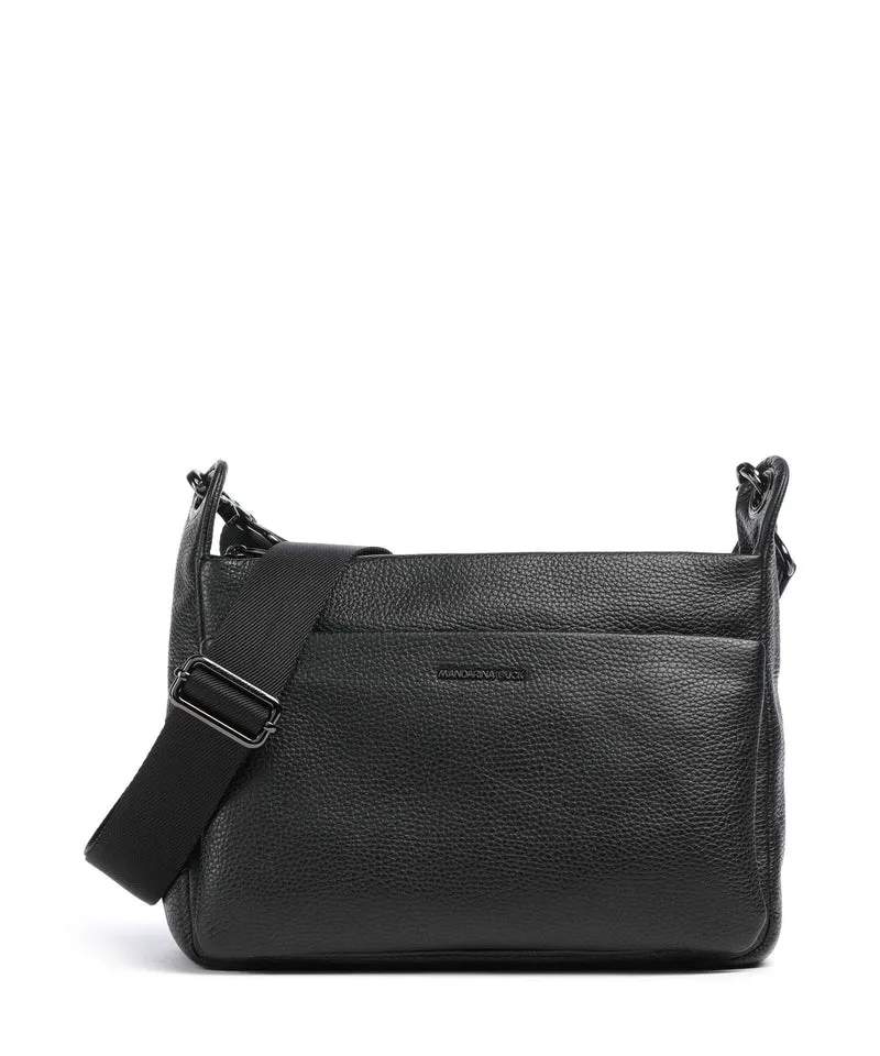 Mandarina Duck Mellow Leather Axelremsväska nero
