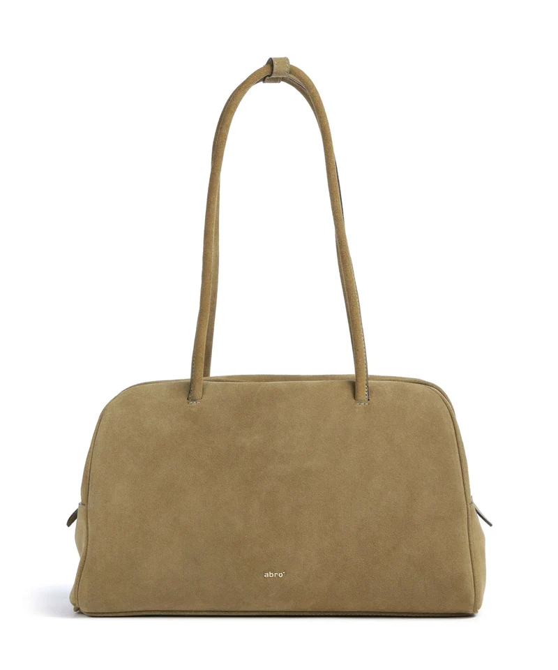 Abro Suede Amara Axelremsväska mud