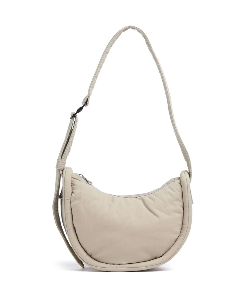 Sandqvist Curve Mini Axelremsväska beige