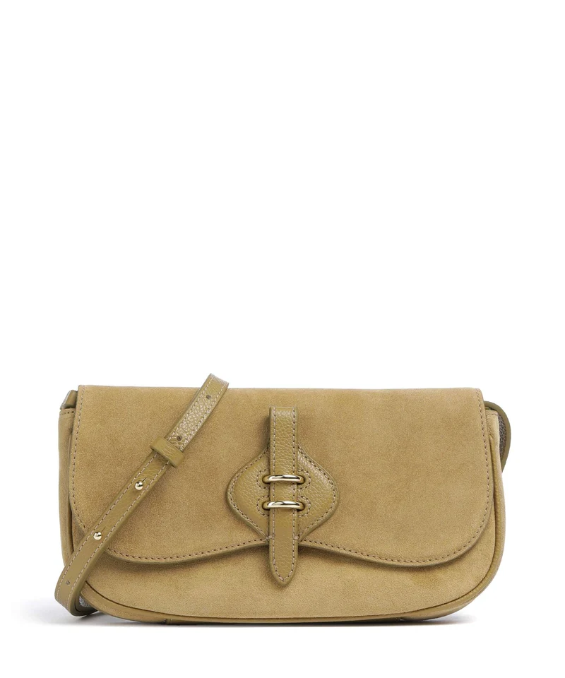 Coccinelle Mavery Suede Crossover väska seagrass