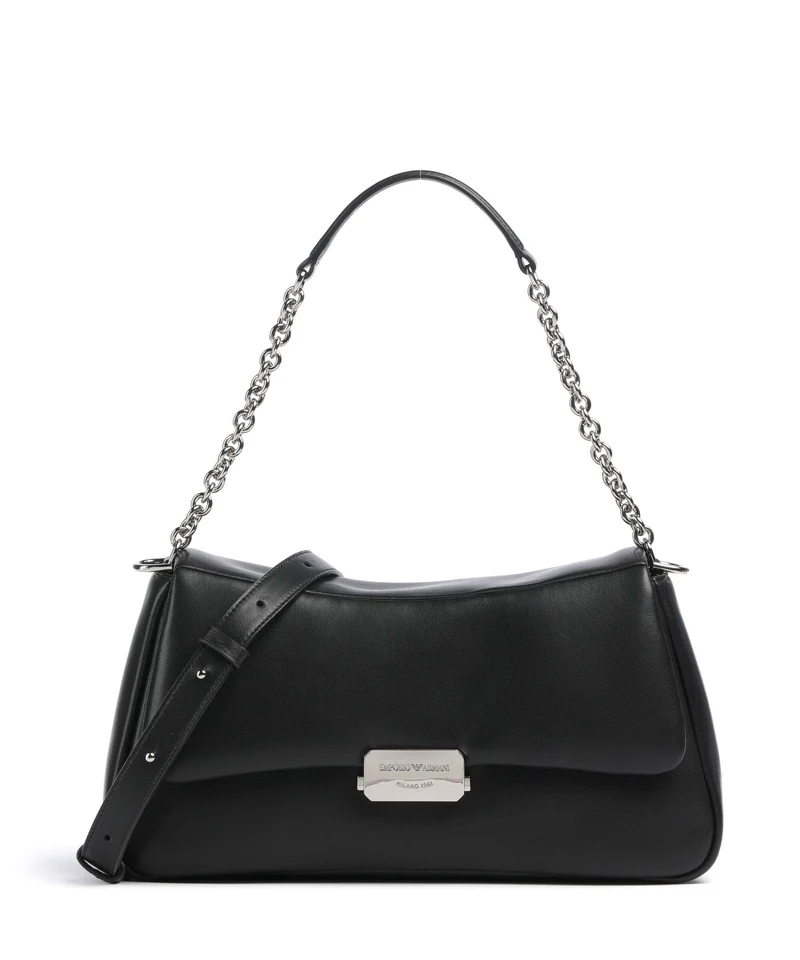 Emporio Armani Cassandra L Axelremsväska black beauty