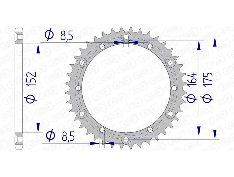 AFAM Aluminium Rear Sprocket 13500 - 520 13500-40