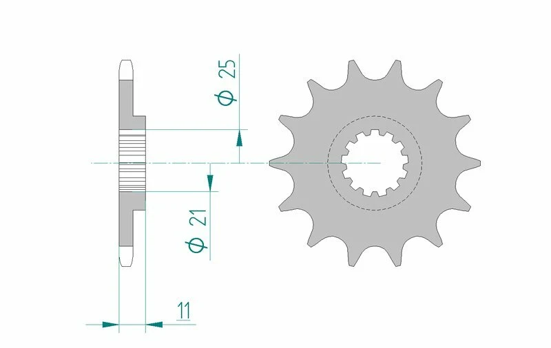 AFAM Steel Standard Front Sprocket 64500 - 520 64500-15