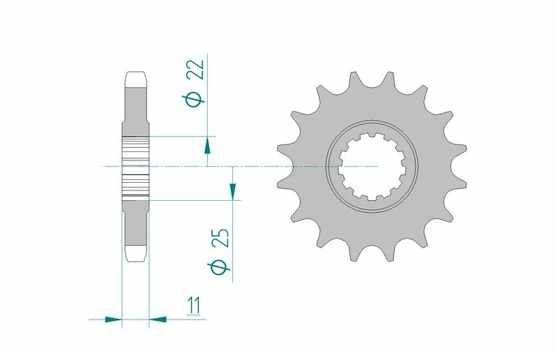AFAM Steel Standard Front Sprocket 21602 - 530 21602-17