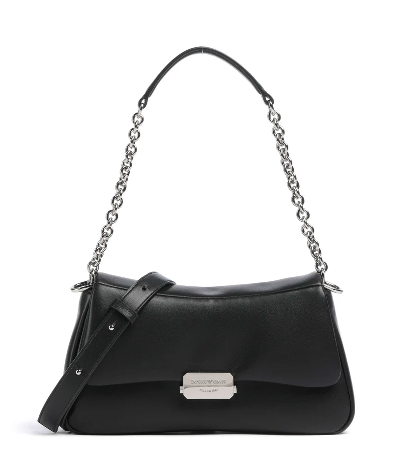 Emporio Armani Cassandra M Axelremsväska black beauty