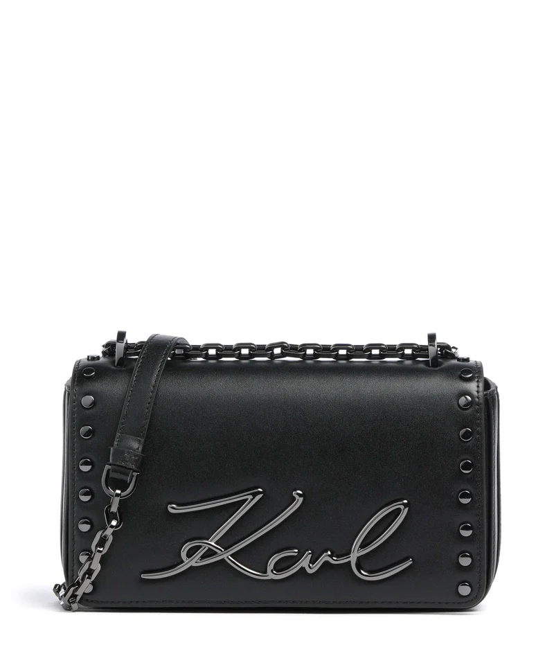 Karl Lagerfeld K/Signature 2.0 Axelremsväska black embellishment