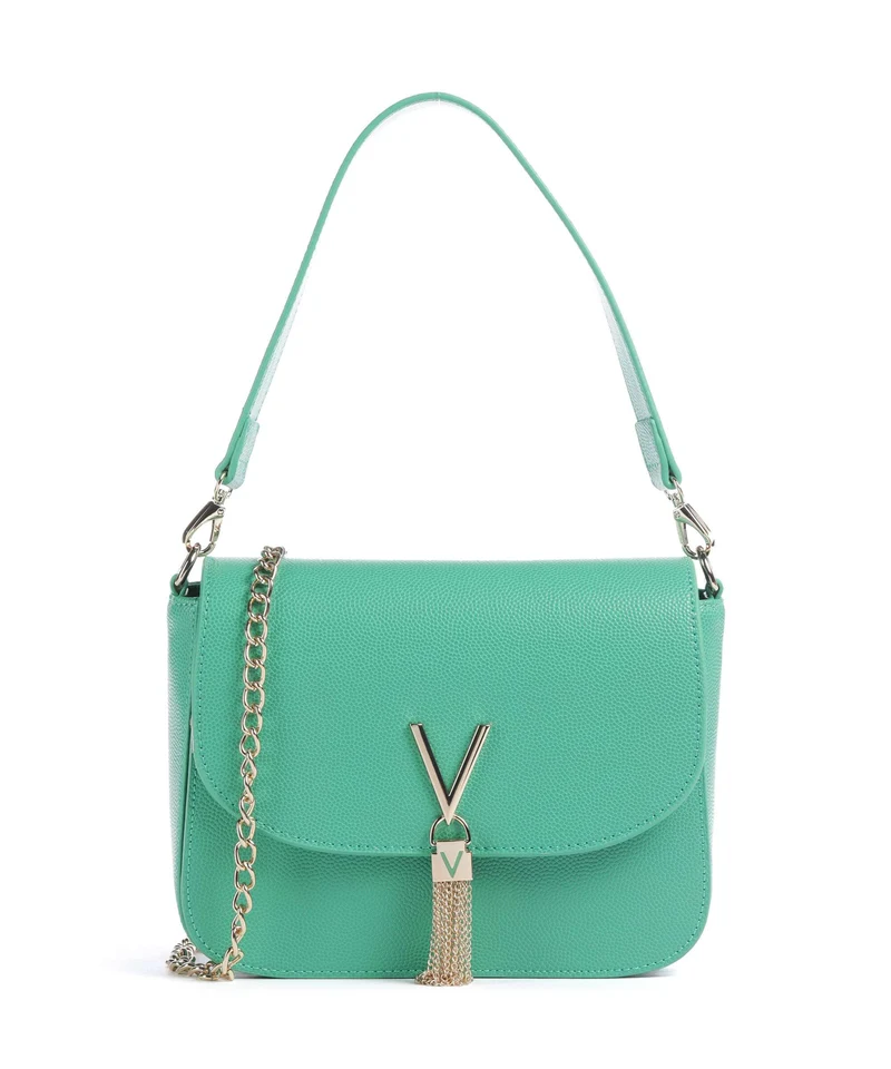 Valentino Bags Divina Axelremsväska smeraldo