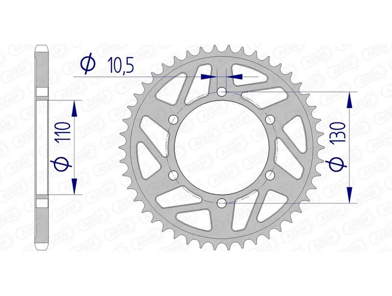 AFAM Aluminium Rear Sprocket 13814 - 520 13814-50