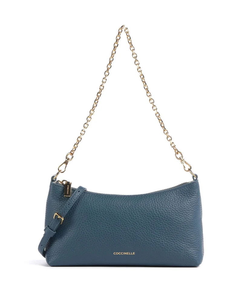Coccinelle Aura Axelremsväska deep blue
