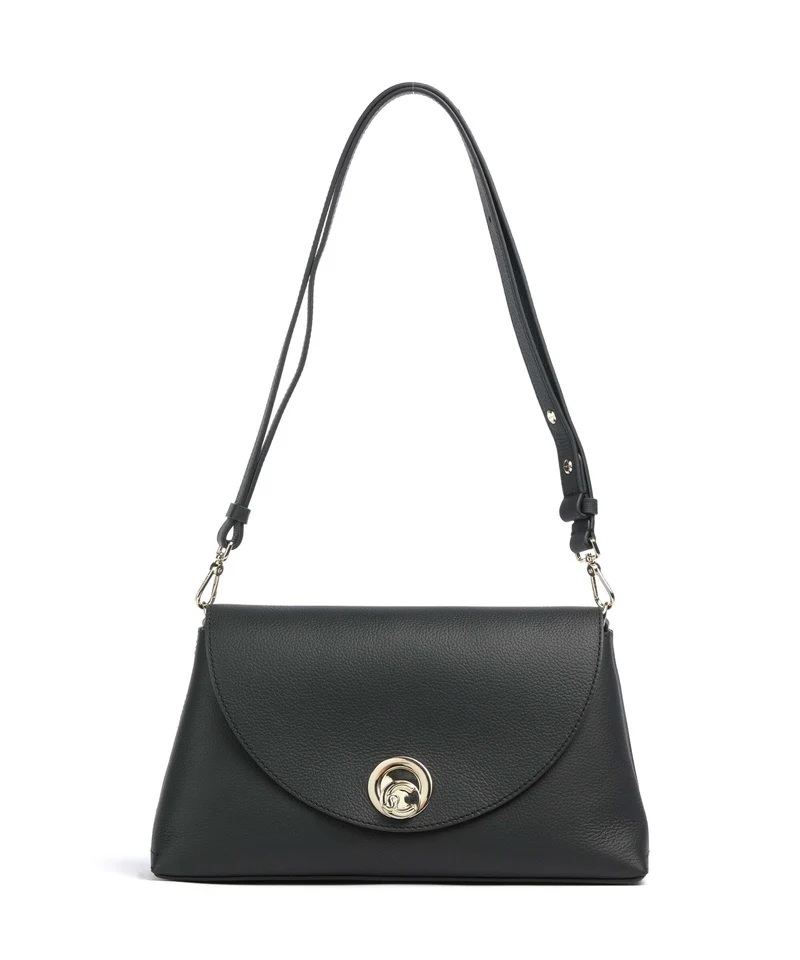 Coccinelle Nikla Axelremsväska noir/cognac