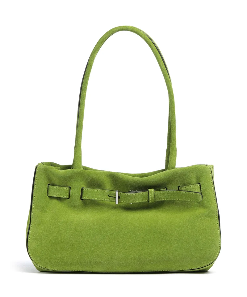 Abro Suede Jill Axelremsväska lime