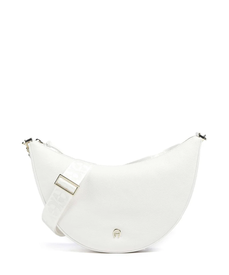 Aigner Zita M Crossover väska cotton white