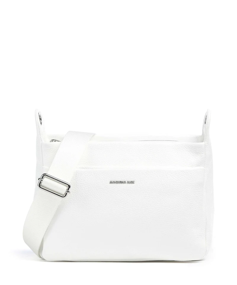 Mandarina Duck Mellow Leather Axelremsväska blanc