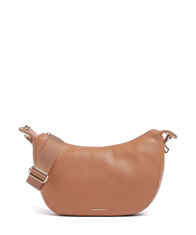Mandarina Duck Mellow Leather Axelremsväska pecan nut