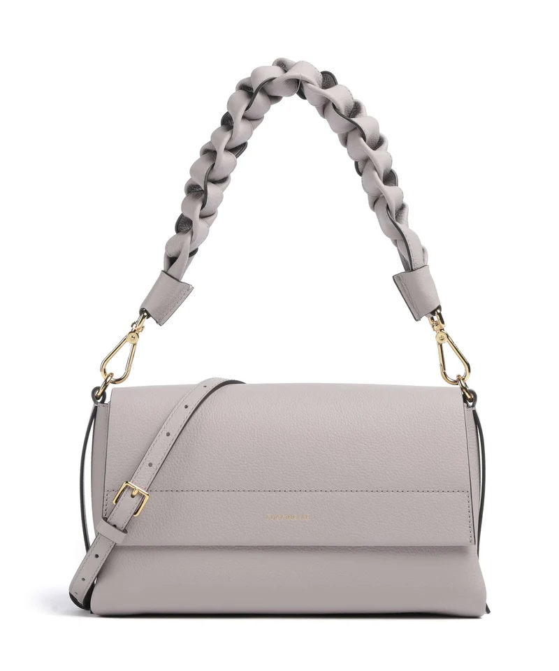 Coccinelle Boheme Grana Double Axelremsväska oyster/pearl