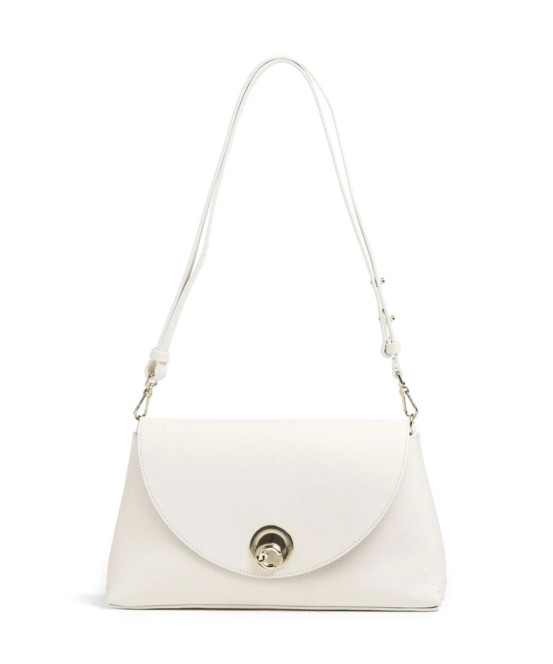 Coccinelle Nikla Axelremsväska pearl/cognac