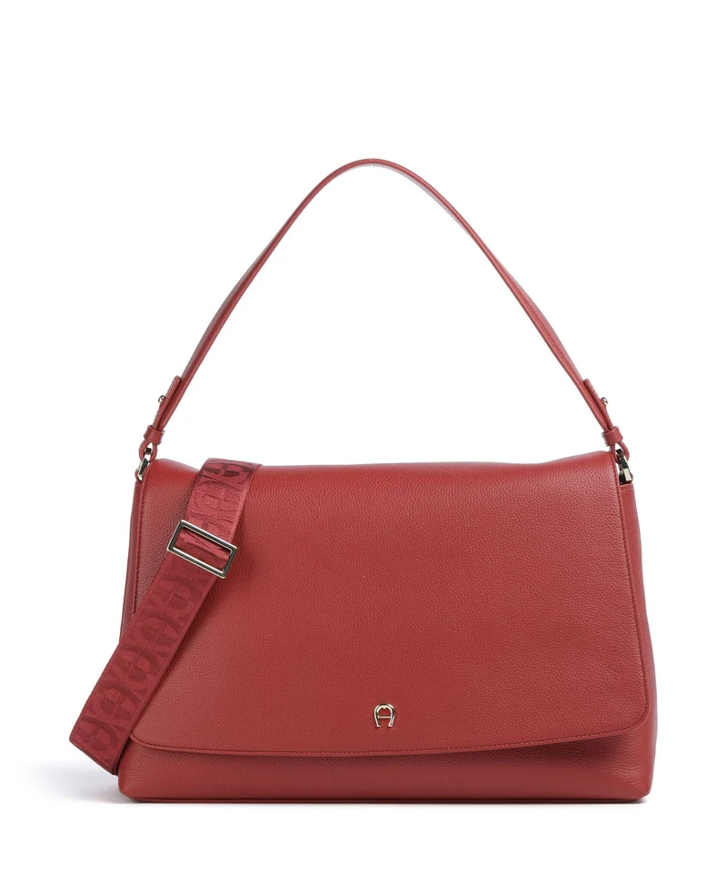 Aigner Zita M Axelremsväska burnt red