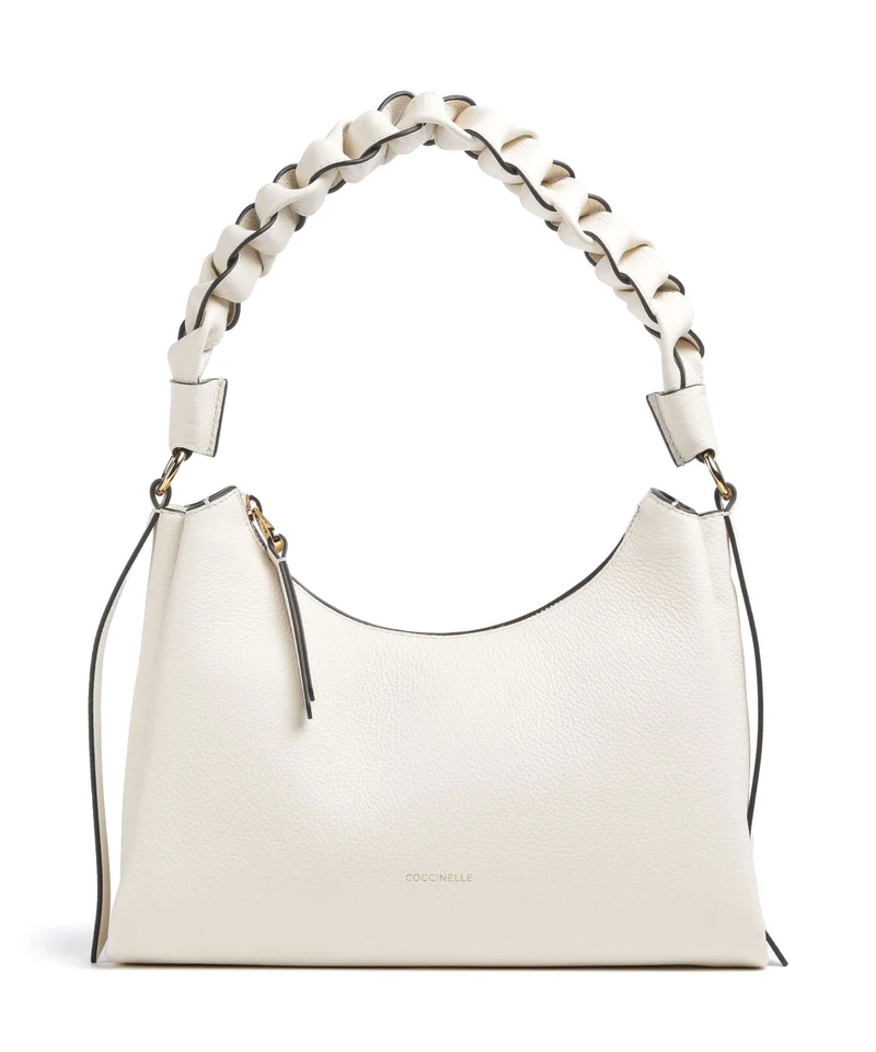 Coccinelle Boheme Grana Double Axelremsväska pearl/cognac