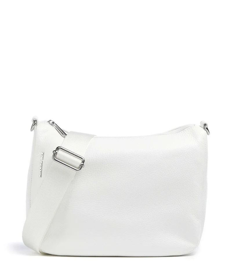 Mandarina Duck Mellow Leather Crossover väska blanc