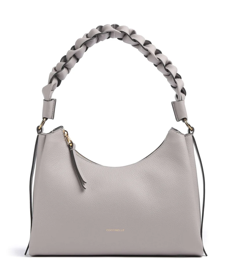 Coccinelle Boheme Grana Double Axelremsväska oyster/pearl