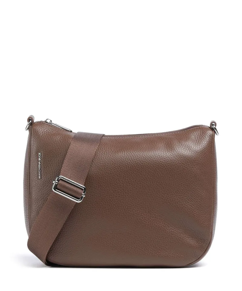 Mandarina Duck Mellow Leather Crossover väska milk chocolate