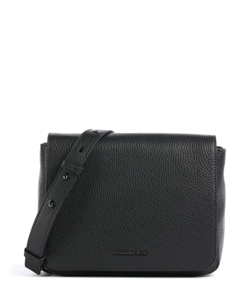 Mandarina Duck Mellow Leather Axelremsväska nero