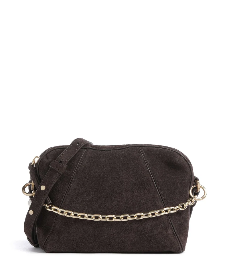 Les Visionnaires Lynn Cozy Chain Crossover väska dark brown
