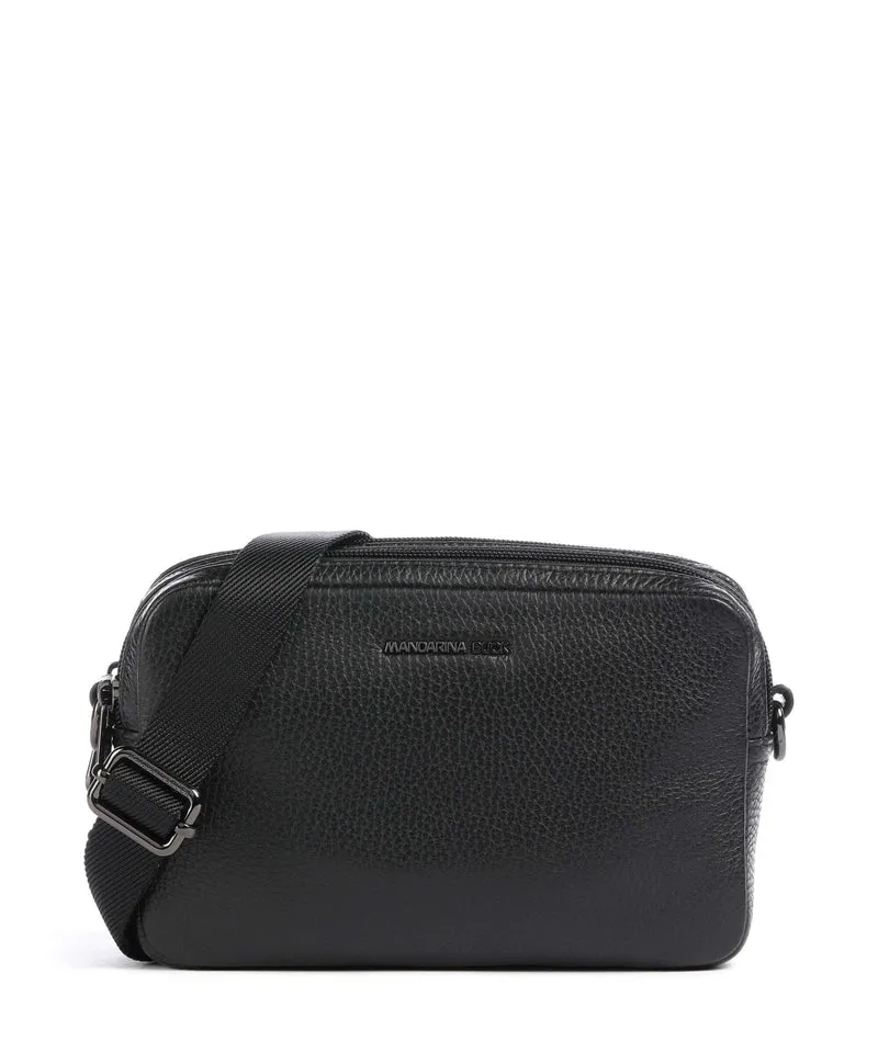 Mandarina Duck Mellow Leather Crossover väska nero
