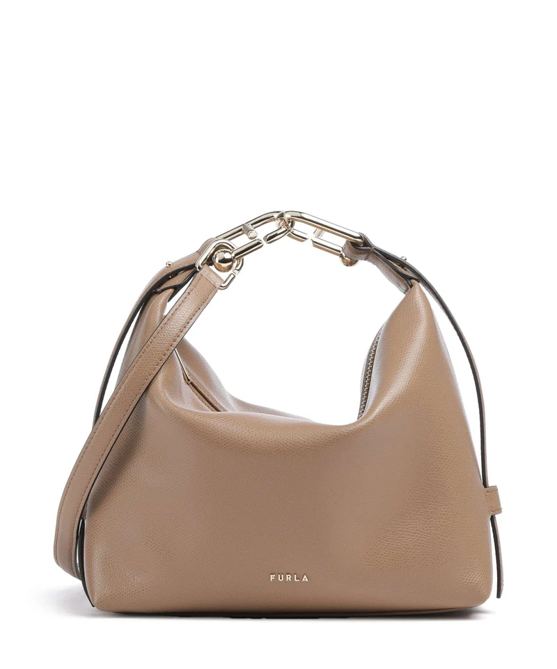 Furla Tonie Mini Axelremsväska toffee