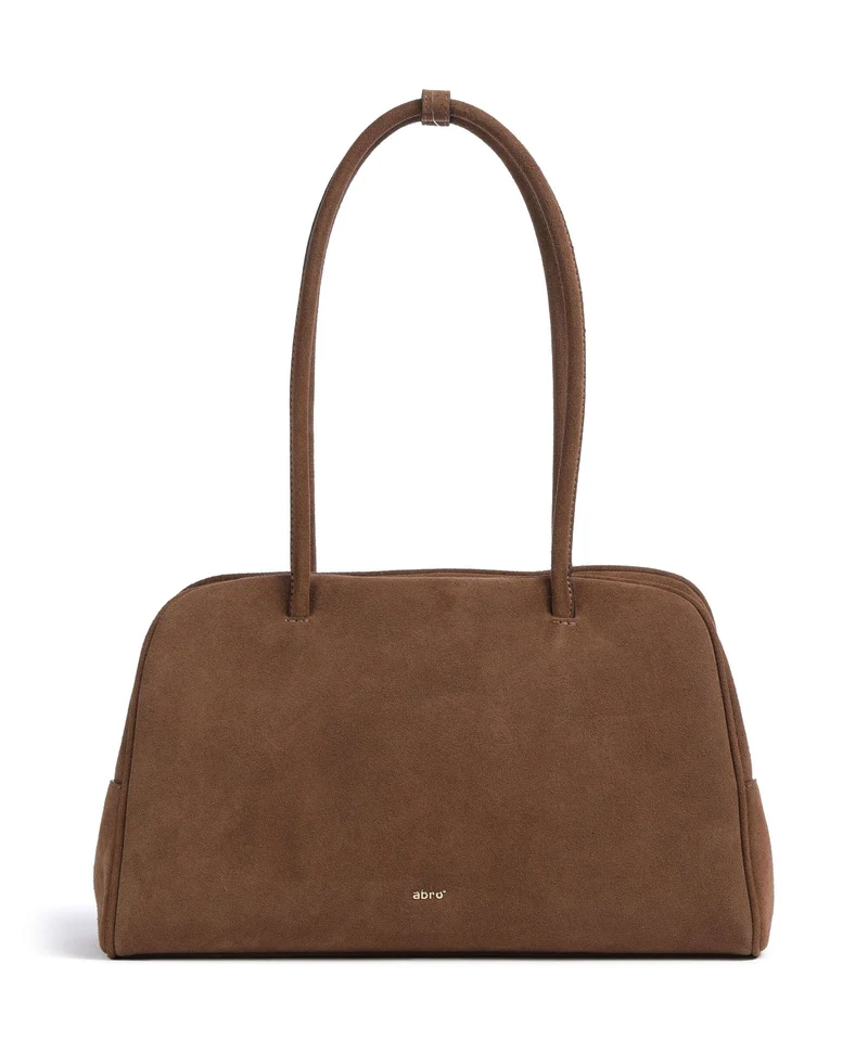 Abro Suede Amara Axelremsväska wood