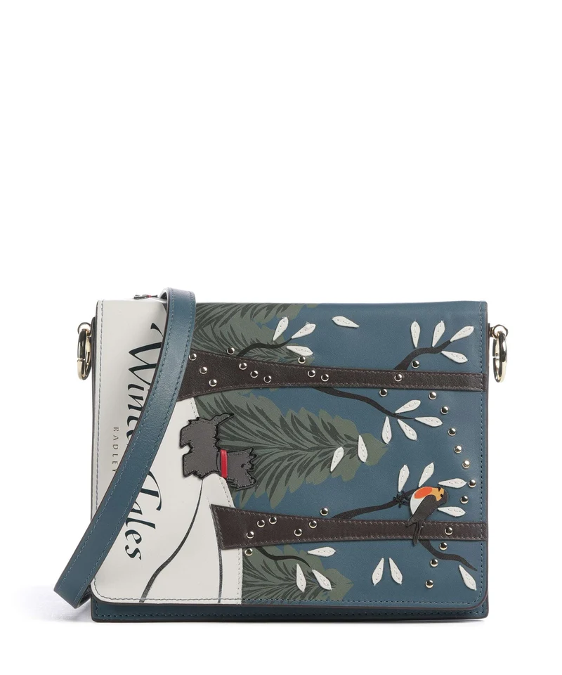 Radley London Book Street Winter Tales Crossover väska teal