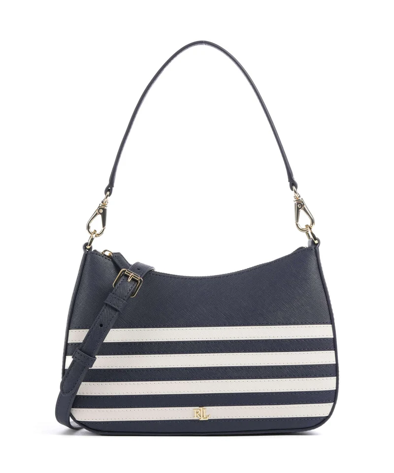 Lauren Ralph Lauren Danni 26 Axelremsväska refined navy/soft white