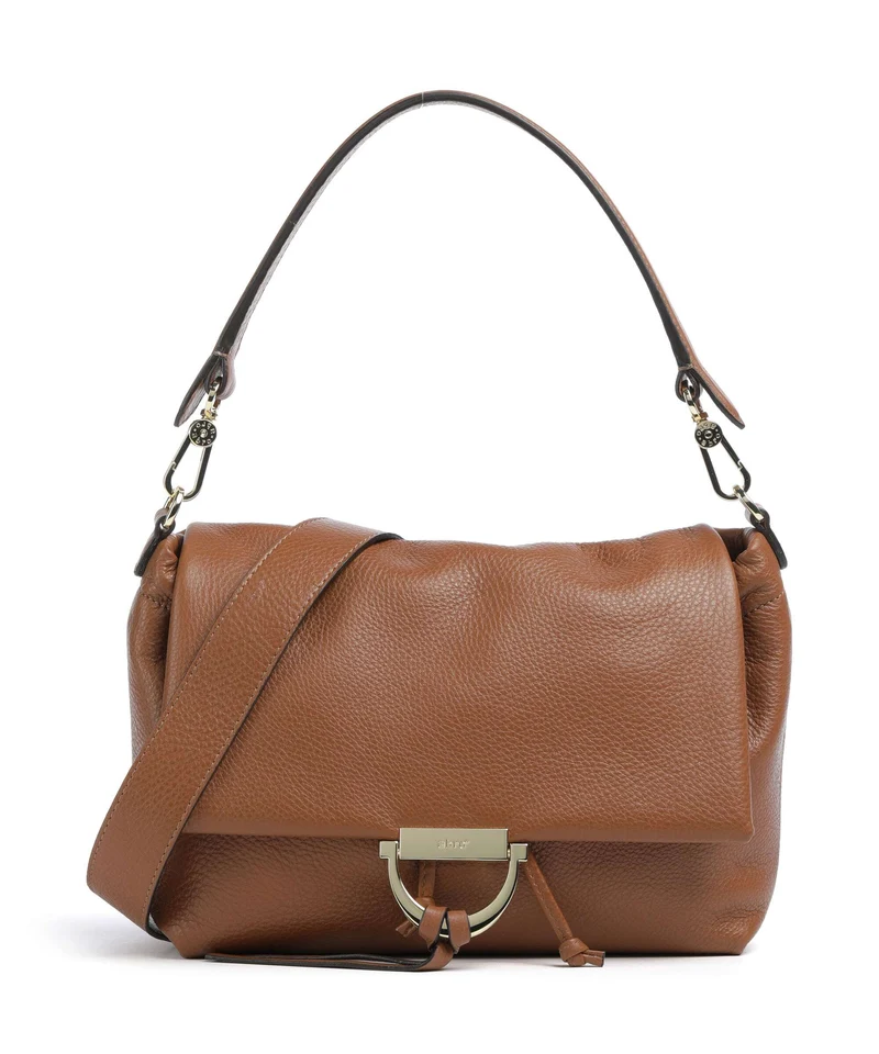 Abro Dalia Temi Medium Axelremsväska caramel/cognac