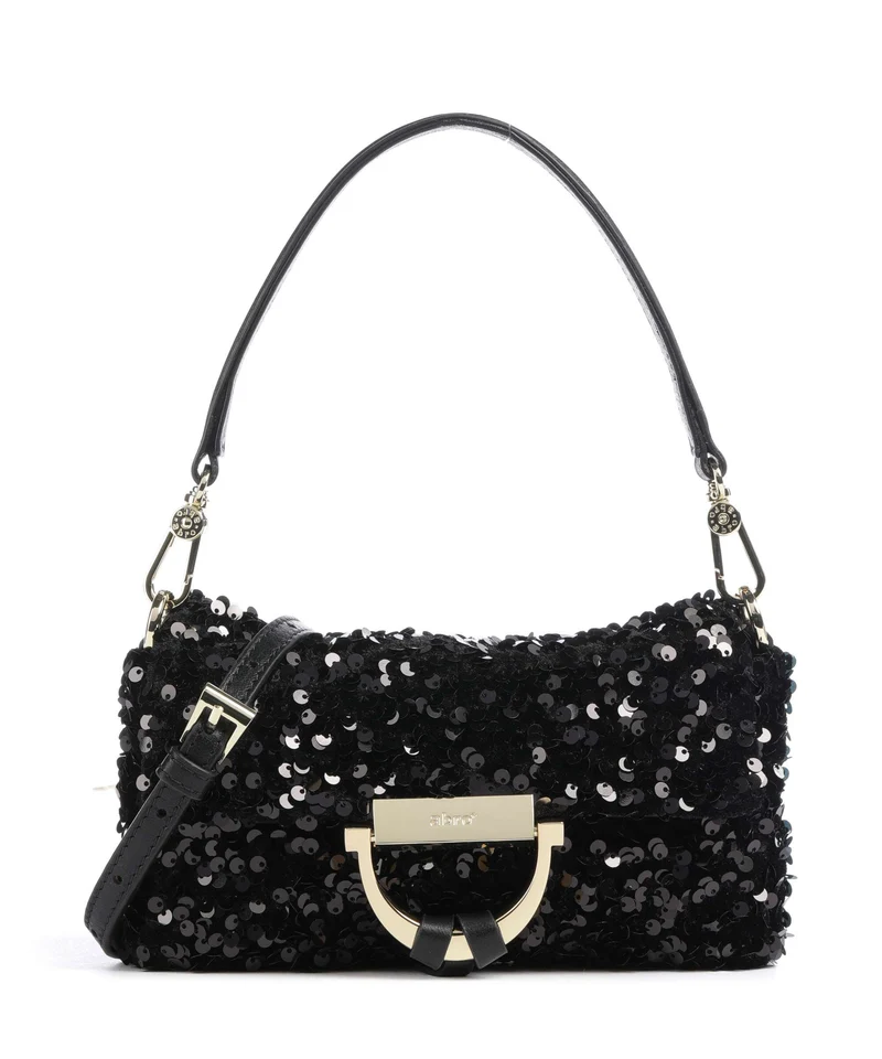 Abro Sequins Temi Axelremsväska black/gold