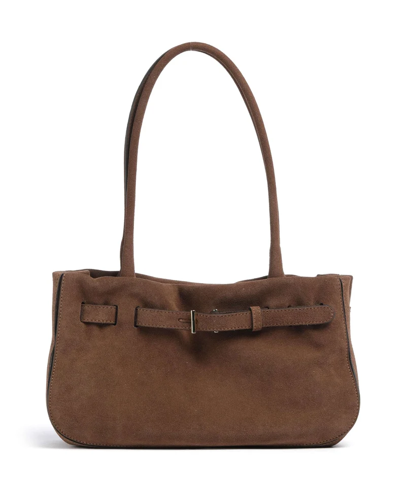 Abro Suede Jill Axelremsväska wood