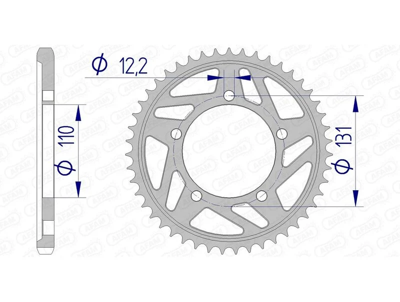 AFAM Aluminium Rear Sprocket 165800 - 525 165800-47