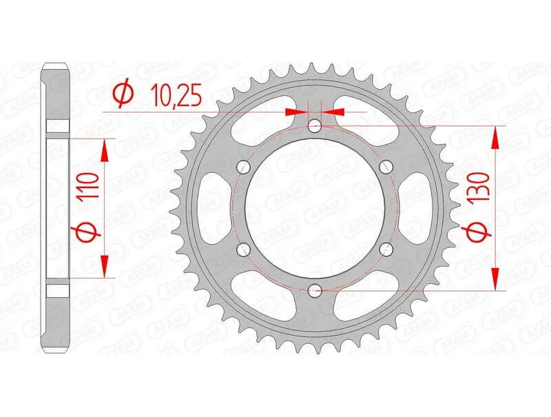 AFAM Steel Standard Rear Sprocket 12813 - 530 12813-47