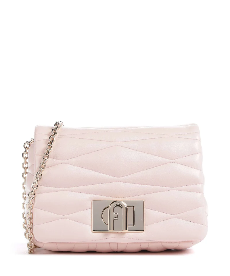 Furla 1927 Mini Soft Crossover väska dusty pink
